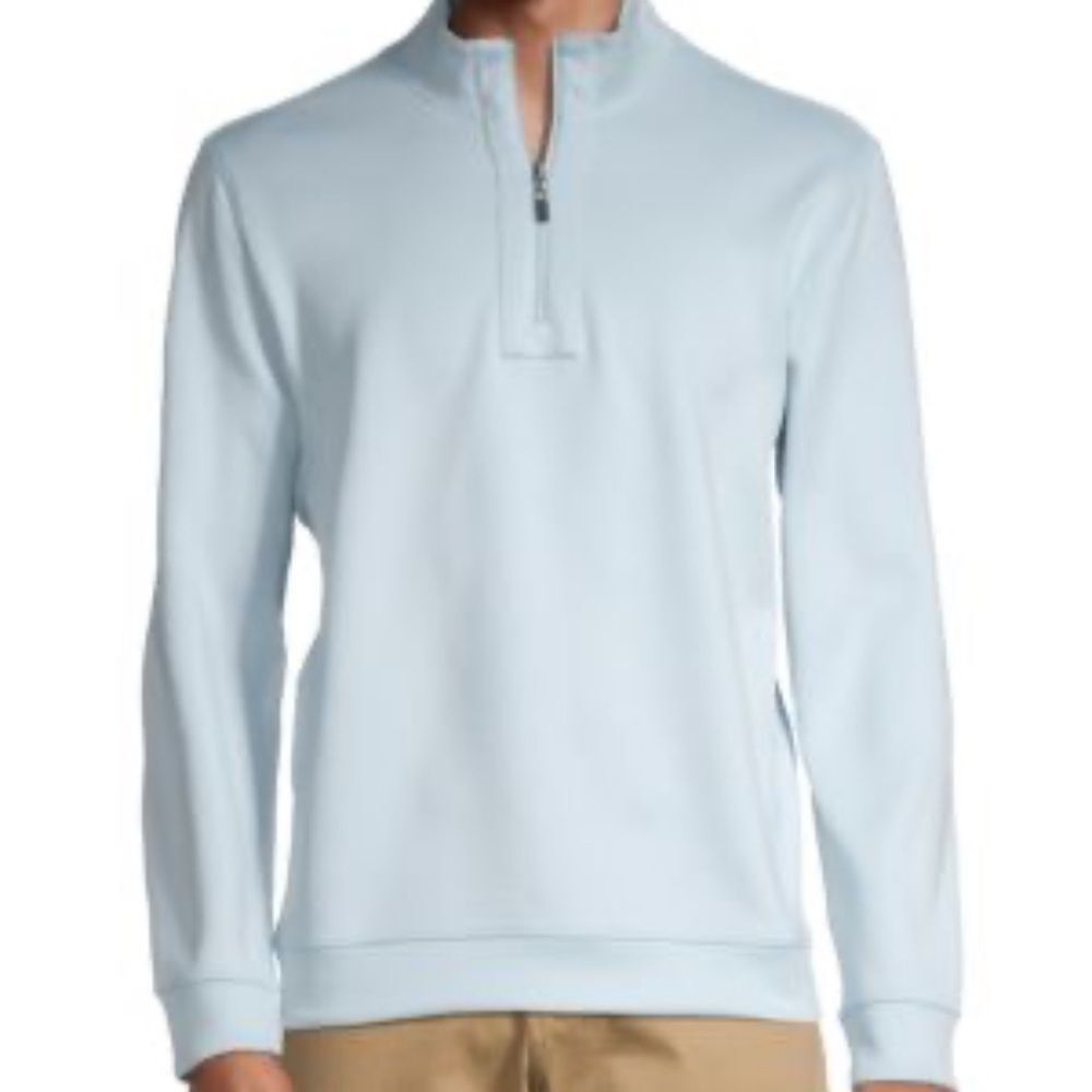 Blue Stripe Golf Performance Pullover